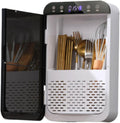 筷子筒壁挂式筷子笼家用厨房筷子篓筷子勺子 Wok Spatula and Ladle,置物架 Under Sink Storage for Kitchen Bathroom Cabinet,筷子收纳盒 Storage Bins,-珍珠白【智能/风干//防潮】