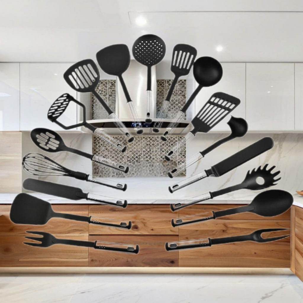 新款尼龙厨具系列 烹饪工具17件套尼龙厨具套装 厨房 Kitchen Gadgets, Cook Accessories 工具 KCookware Accessories - 996