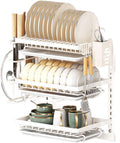 厨房 Kitchen Gadgets, Cook Accessories 置物架 Sink Organizers and Storage 碗碟收纳架家用碗筷收纳盒多层壁挂式放碗盘碗架沥水架 KCookware Accessories - 1944